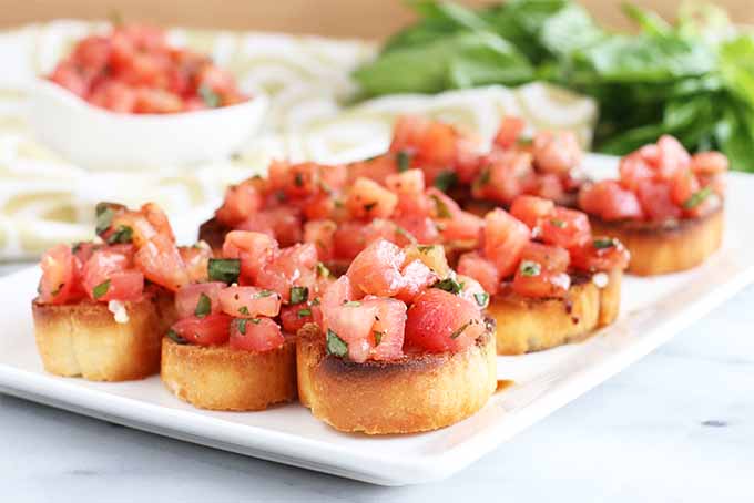 Tomato & basil bruschetta
